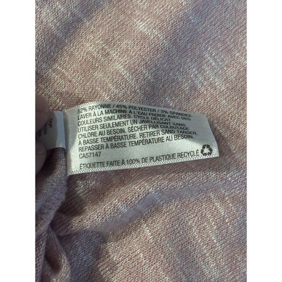 Ava & Viv Top Womens 1X Heather Pink V Neck Dolman Sleeve Plus Size Casual - Picture 14 of 16